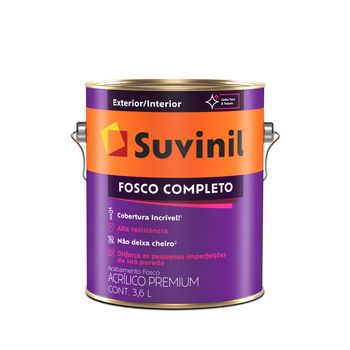Tinta Acrílica Fosco Completo Premium 3,6l - SUVINIL