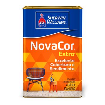 Tinta Acrílica Novacor Extra Mais Rendimento  Standard Fosco 18l - Sherwin-Williams