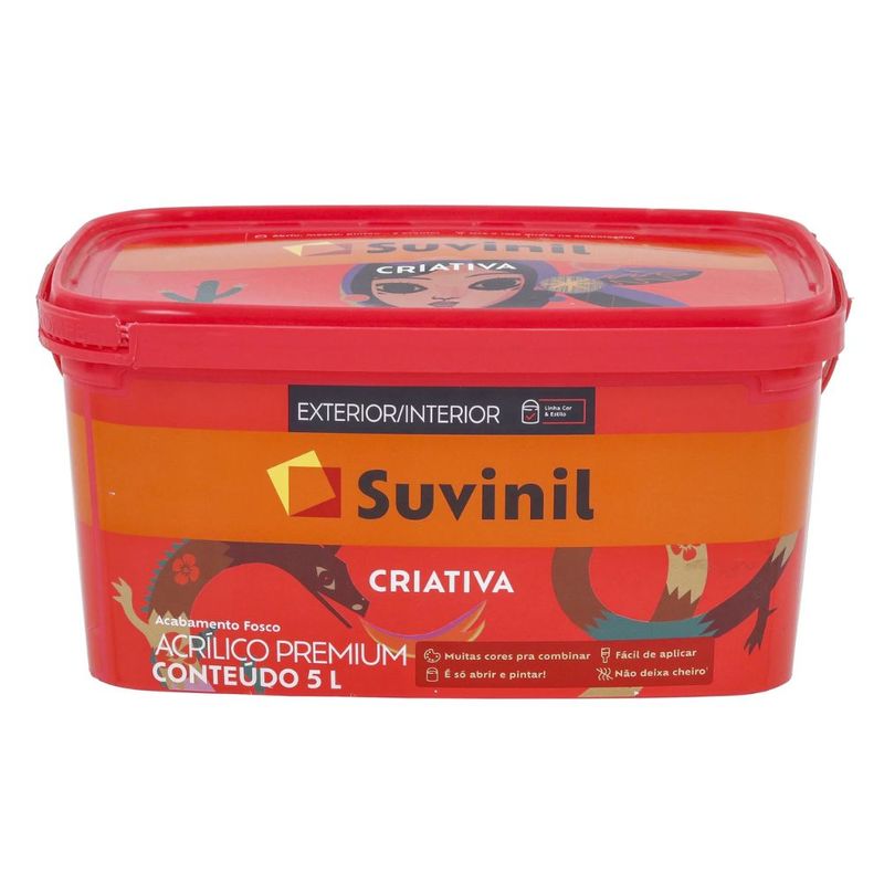 TINTA CRIATIVA BRANCO NEVE 5L SUVINIL - Nossa Loja Web